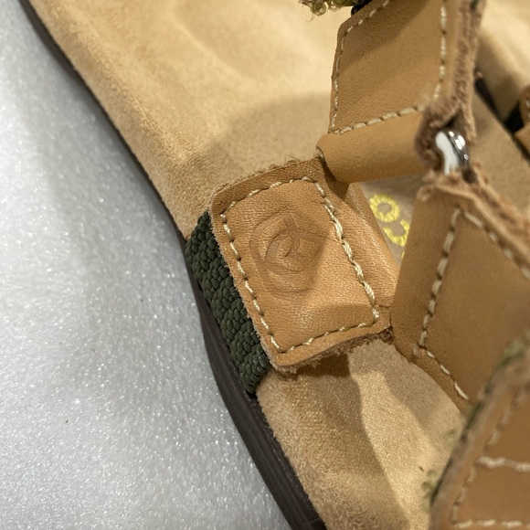 Spenco Tamara Reptile Embossed Adjustable Straps Olive Green Sandals Size 8 - Picture 10 of 11